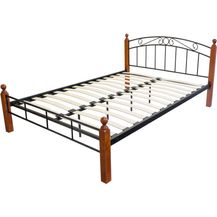 Bild für Metallbett inkl. Lattenrost 160x200 schwarz