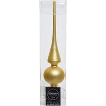 Bild für Kaemingk Christbaumspitze Christbaumschmuck Christbaumspitze Glas Ø 6 x 26 cm hell gold matt