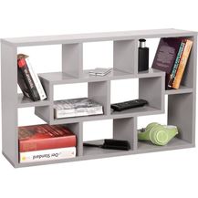 Bild für RICOO Schweberegal Wand Regal Wandregal WM050-PL Wandboard 85 x 48 x 16 cm Ablage Organisation Aufbewahrung Hängeregal Bücherregal Freischwebend Dekor Grau Holz