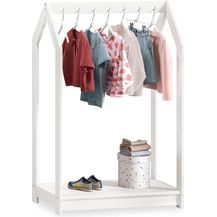 Bild für IDIMEX Kinderkleiderschrank SALLY Kinderkleiderständer kinderzimmer Garderobe Kindermöbel