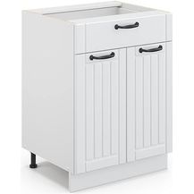 Bild für Küchenunterschrank Fame-Line Weiß Landhaus 60 cm mit Schublade