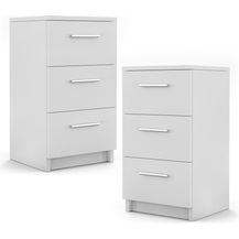 Bild für Nachttisch Weiß 2er Set Vicco