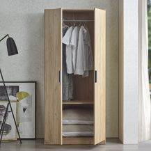 Bild für Kleiderschrank Eiselfing 176x80x52 cm 1 Fach Eicheoptik [en. casa]