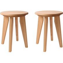 Bild für Krok Wood Hocker 2x Hocker Dresden aus Massivholz in Buche (Set)