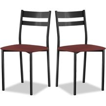 Bild für ASTIMESA Küchenstuhl aus Metall mit offener Rückenlehne