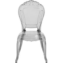 Bild für Esszimmerstuhl transparent schwarz 2er Set VERMONT