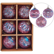 Bild für Weihnachtskugel 6er Set ASTRAL Glas Rosa