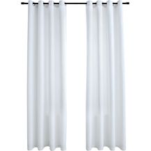 Bild für vidaXL Verdunkelungsvorhänge mit Metallösen 2 Stk. Grauweiß 140x245 cm 134484
