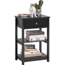 Bild für Beistelltisch Nachttisch Couchtisch mit einer Schublade,schwarz,FBT46-SCH
