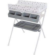Bild für ib style Wickeltisch Koa Bade- & Wickelkombination klappbar Metric Giraffe Grey