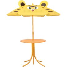 Bild für vidaXL 3-tlg. Garten-Bistro-Set für Kinder mit Sonnenschirm Gelb 48100