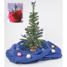 Bild für Weihnachtsbaum-Decke in blau Tannenbaum Transporthülle bis 2,5m Christbaumdecke