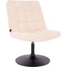 Bild für SVITA HENRY Loungestuhl Polsterstuhl Drehsessel Drehfuß Loungesessel Cord Beige