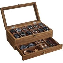 Bild für Songmics Uhrenbox mit 12 Fächern