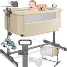 Bild für KESSER® Zustellbett Hubi 3in1 Baby Beistellbett Reisebett Babybett mit weich Matratze