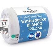 Ganzjahresdecke BLANCO mit Sanitized®-Schutz, für Allergiker geeignet 120 x 150 cm