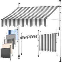 Bild für KESSER® Klemmmarkise mit Handkurbel Balkon