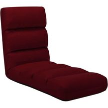 Bild für vidaXL Bodenstuhl Faltbar Weinrot Kunstleder 325249