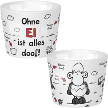 Bild für Sheepworld Eierbecher Auswahl Motiv Porzellan Ø 5,2cm H 4.2cm ALLES DOOF 46470