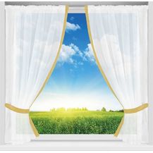 Bild für Gardinenset mit Stangendurchzug