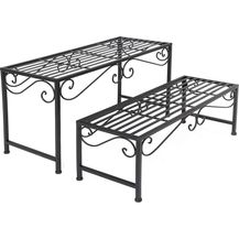 Bild für 2x Blumenbank "Ranken" aus Metall