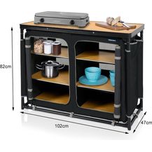 Bild für Campingschrank ZARAGOZA faltbar 6 Fächer