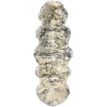 Bild für vidaXL Teppich Schafspelz 60x180 cm Dunkelgrau Melange 283884