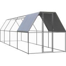 Bild für Outdoor-Hühnerkäfig 2x8x2 m Verzinkter Stahl 3089321
