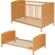 Bild für Best For Kids Gitterbett 2 in 1 Patrick 70x140 cm Juniorbett Kinderbett Babybett in Zwei Farben ohne Matratze, Baby Crib, Bett Baby, Umbaubar