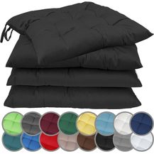 Bild für NatureMark 4er Set Stuhlkissen mit Bändern Gr. 40x40 cm Sitzkissen gefüllt