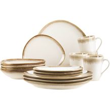 Bild für Mäser 931991 Kombiservice La Sinfonia für 4 Personen, Steinzeug, beige/creme-weiß (1 Set, 16-teilig)
