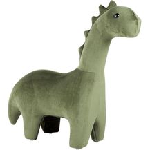 Bild für Hocker BRONTOSAUR Grün Samtstoff