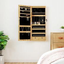 Bild für vidaXL Spiegel-Schmuckschrank mit LED-Beleuchtung Wandmontage 353234