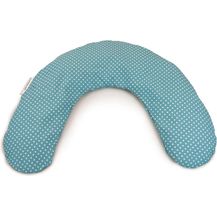 Bild für Theraline Frühchenkissen 100 x 15 inkl. Bezug Punkte türkis Mikroperlen