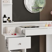 Bild für Schminktisch Garant Weiß 116 cm mit LED Beleuchtung Vicco