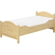 Bild für Seniorenbett extra hoch Rollrost Matratze 100x200 Massivholz Holzbett Gästebett 60.40-10FLM