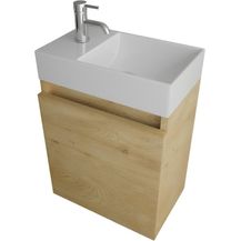 Bild für Alpenberger Badmöbel-Set Gäste WC Waschbecken mit Unterschrank