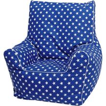 Bild für Knorrtoys 'Blue White Stars' Kindersitzsack blau