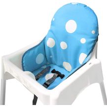Bild für ZARPMA Sitzbezüge Kissen Kompatibel für Ikea Antilop Hochstuhl , Waschbar Faltbarer Baby Hochstuhl Bezug Kinder Sitz Covers Stuhlkissen(Blau)