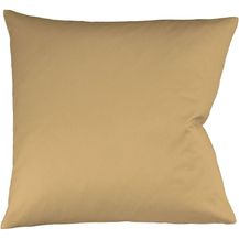 Bild für Fleuresse Mako-Satin Kissenbezug Bezug 80x80 cm uni mit RV 4033 sand