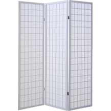 Bild für Paravent Raumteiler 3 teilig Trennwand Shoji Faltbar Weiß