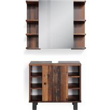 Bild für Badmöbel-Set Fynn Eiche rustikal 2 Teile Vicco