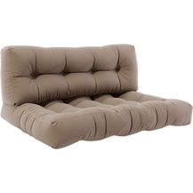 Bild für Vicco Palettenkissen Set Sitzkissen + Rückenkissen 15cm hoch Palettenmöbel Flocke stone