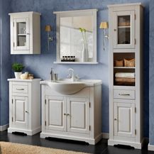 Bild für Badmöbel Set Keramik Waschbecken 85 cm