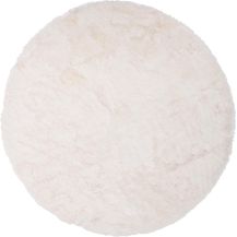 Bild für Brandsseller Kunstfell Teppich Rund ca. Ø 90 cm Lammfell-Optik Bettvorleger Dekoteppich Kuschelfell Creme