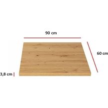 Bild für Küchen Arbeitsplatte 90 cm 38 mm Küchenzeile Küchenblock Eiche Artisan Eko Stilo