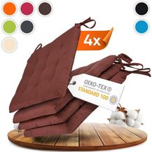 Bild für Gräfenstayn Stuhlkissen Sitzkissen 40x40cm Haltebänder Indoor Outdoor