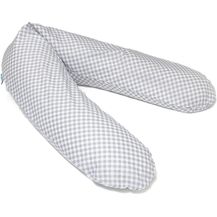 Bild für pic Bear Ersatzbezug Stillkissen Medium 170cm : Karo grau-weiss