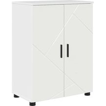 Bild für vidaXL Badezimmerschrank mit Speicher Hochglanz Weiß 60 x 35 x 80 cm 883308