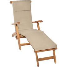 Bild für Beautissu Deckchair Auflage LoftLux DC 175 x 45 x 5 cm Natur